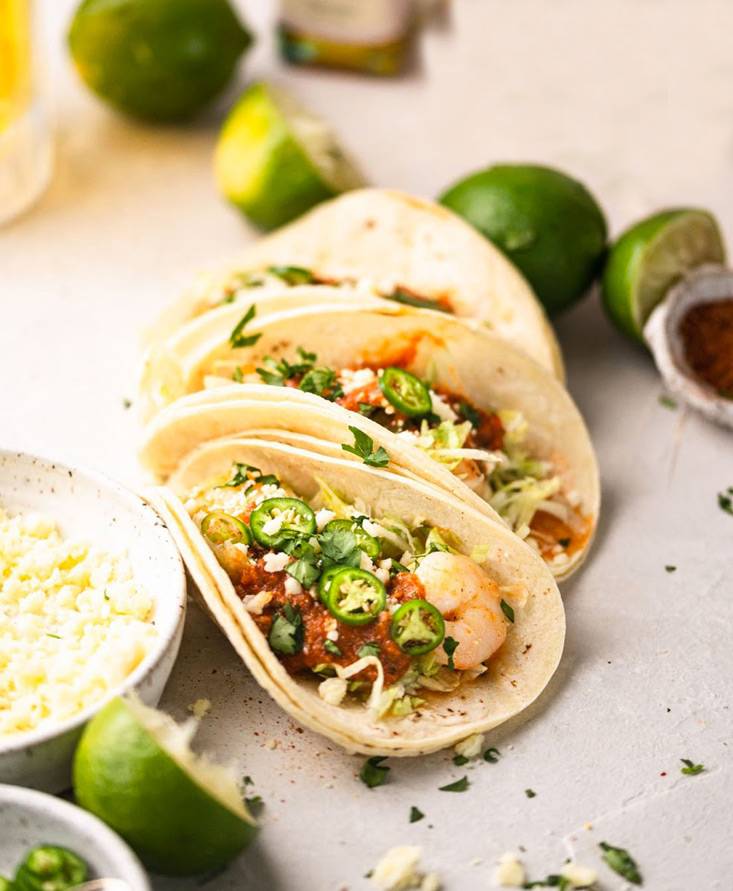 Ranchero Shrimp Tacos