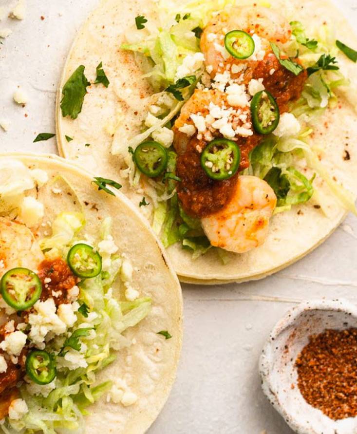 Ranchero Shrimp Tacos