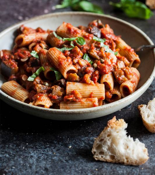 Vegan Rigatoni alla Norma