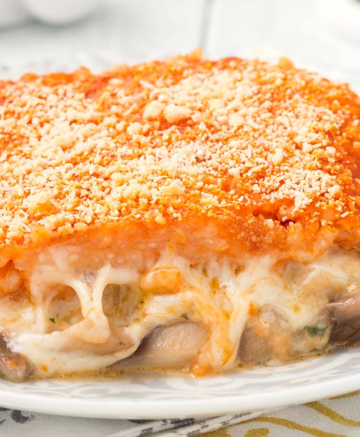 Riso al forno ai funghi