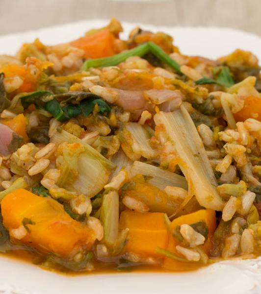 Riso integrale alle verdure