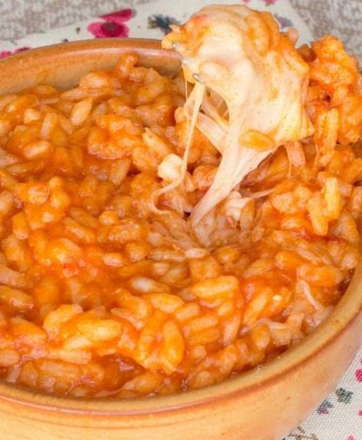 Riso al pomodoro filante