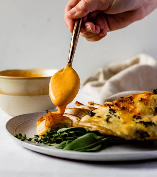 Roasted Turkey Breasts with Tomato Gravy