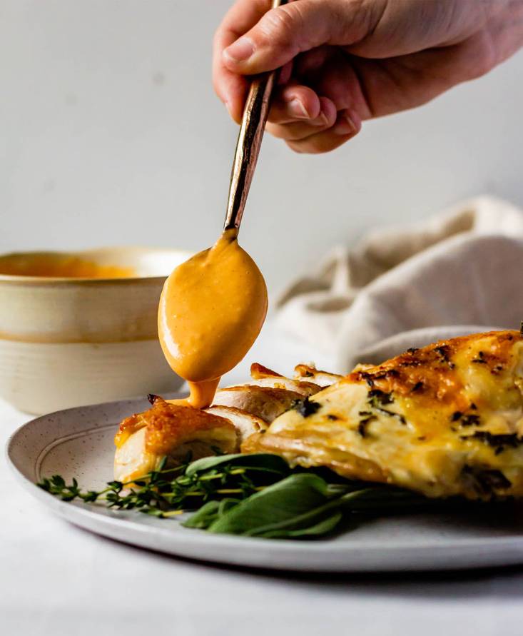 Roasted Turkey Breasts with Tomato Gravy