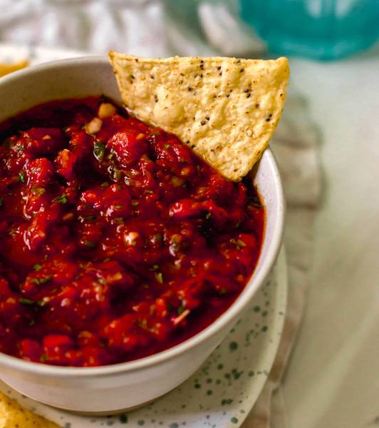 Salsa estilo restaurante