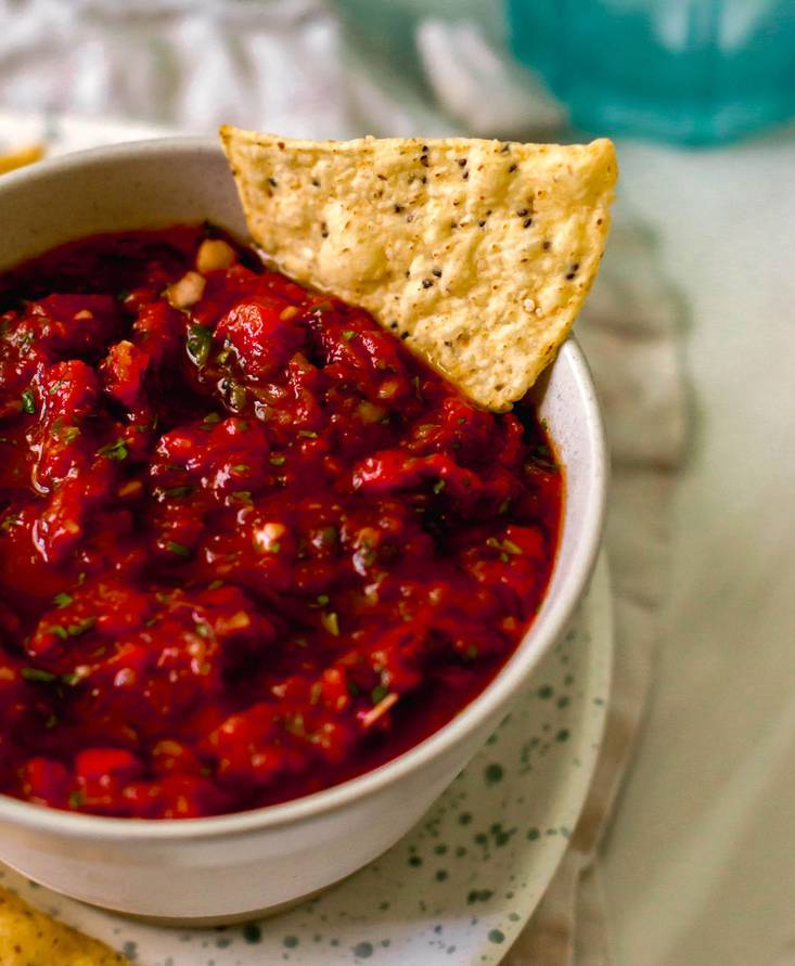 Salsa estilo restaurante