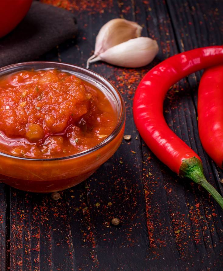 Острый соус из помидоров