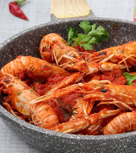 Scampi al pomodoro
