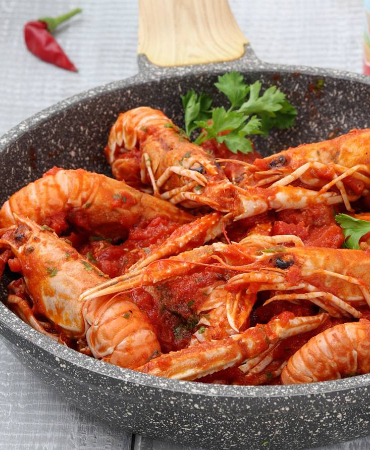 Scampi al pomodoro