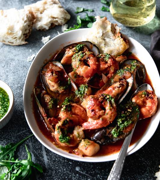 Spicy Tomato Seafood Stew