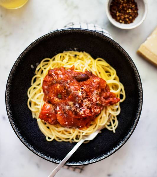 Tomato Braised Shrimp