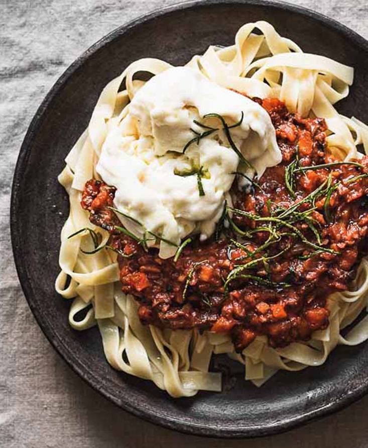 Smoky Mushroom Bolognese