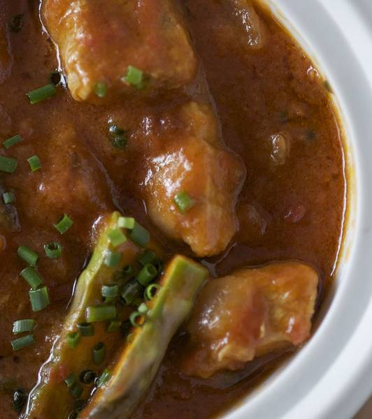 Spezzatino di vitello agli asparagi