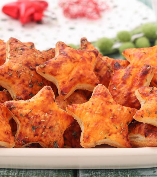 Stelline di sfoglia gusto pizza