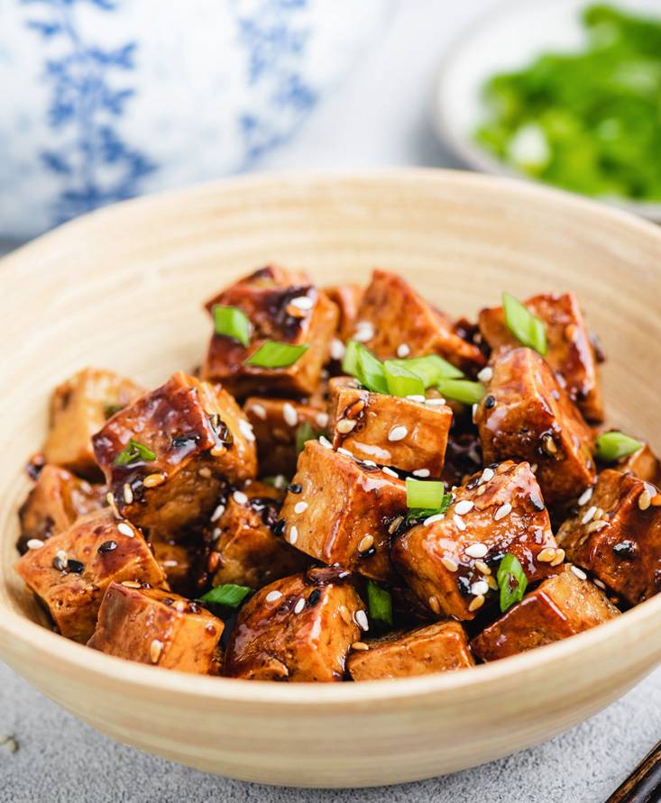 Tofu and Asparagus Sautée