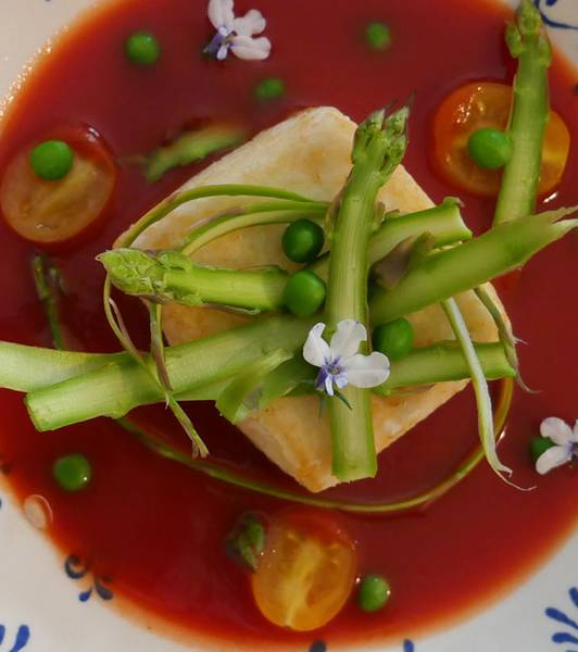 Tofu fritto al sugo di pomodoro e dashi
