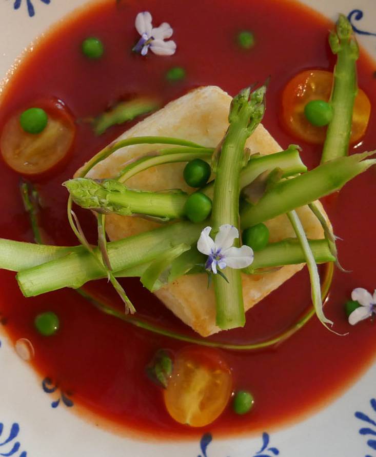 Tofu fritto al sugo di pomodoro e dashi