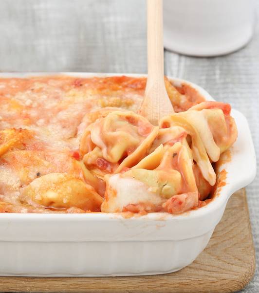 Tortelli gratinati al forno