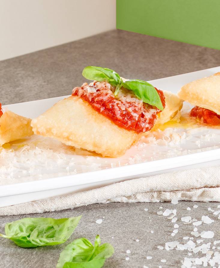 Dreierlei Mini-Pizzen