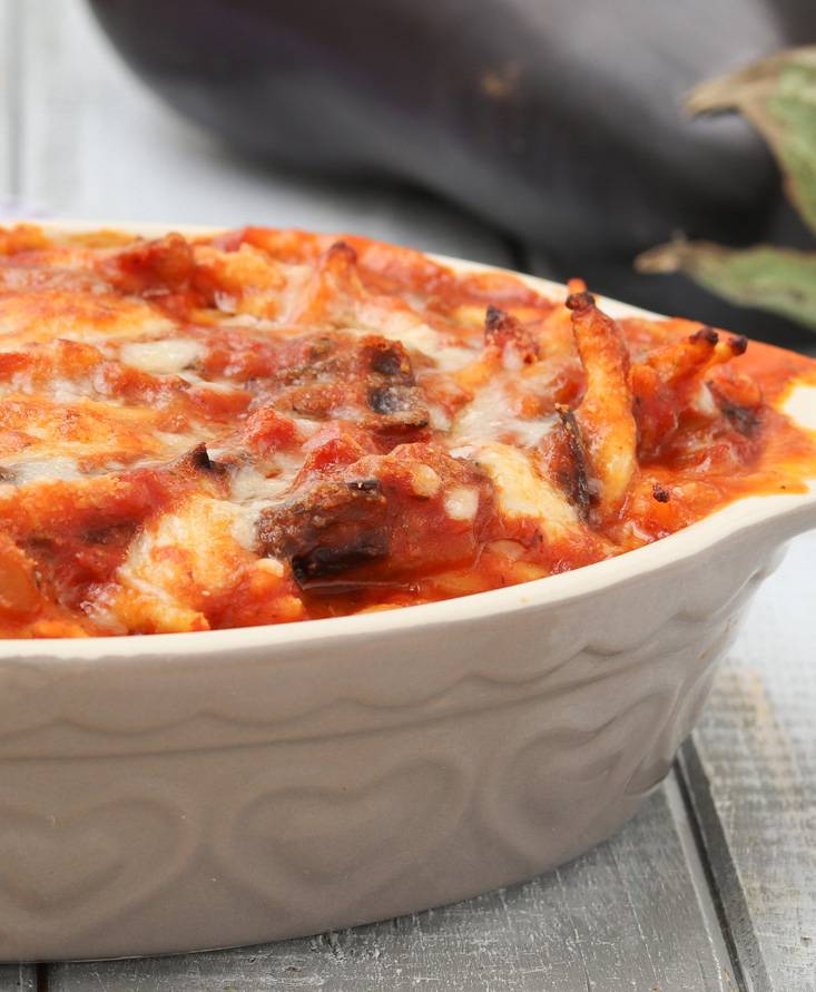 Trofie al forno con le melanzane