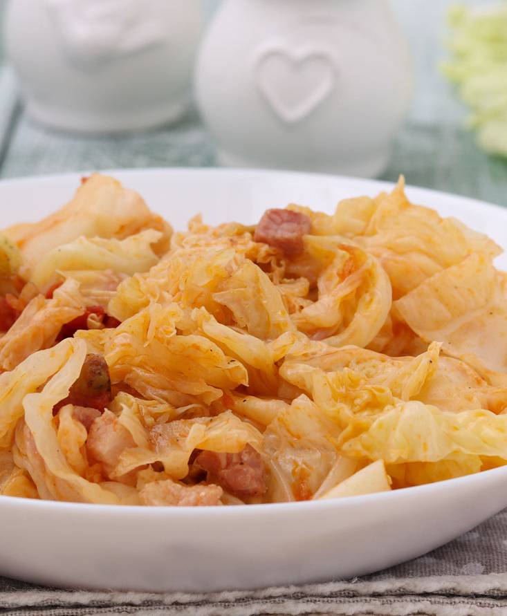 Verza stufata in padella