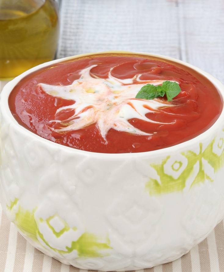 Zuppa fredda pomodoro e cetrioli