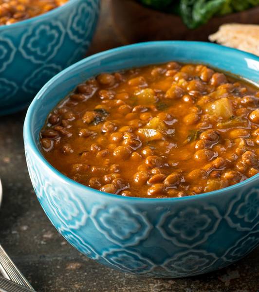 Zuppa di lenticchie al pomodoro